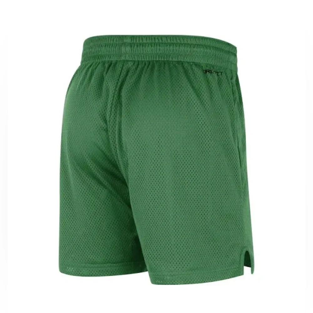 Men’s Nike College Dri-FIT Shorts Oregon Knit Mesh In Apple Green/White Size XXL